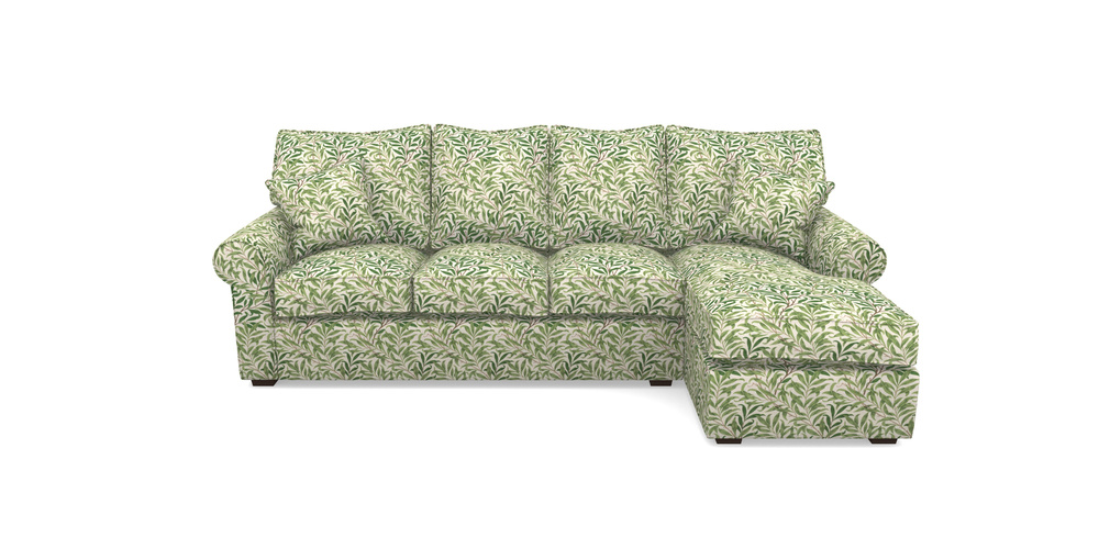 Product photograph of Upperton Rhf Chaise In William Morris Collection - Willow Boughs - Leaf Green from Sofas and Stuff Limited