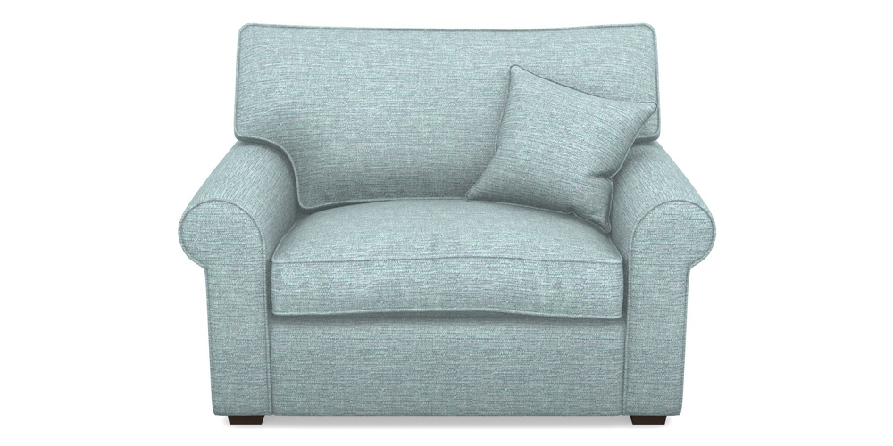 Product photograph of Upperton Snuggler In Aqua Clean Hove - Duck Egg from Sofas and Stuff Limited