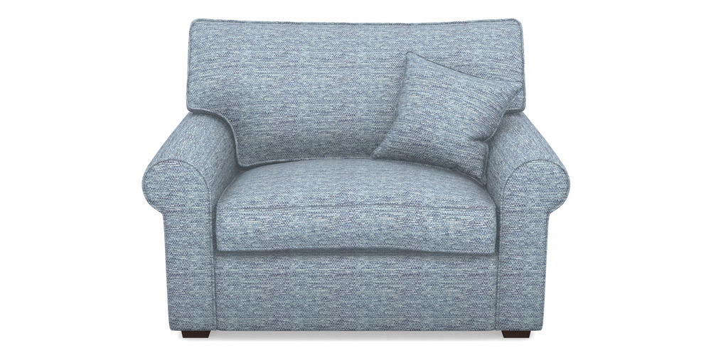 Product photograph of Upperton Snuggler In Aqua Clean Oban - Denim from Sofas and Stuff Limited