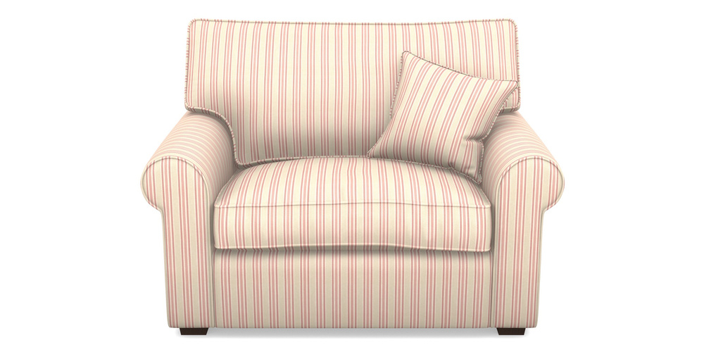 Product photograph of Upperton Snuggler In Cloth 22 - Racing Stripes Ayr - Cherry from Sofas and Stuff Limited