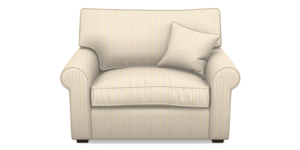 Product photograph of Upperton Snuggler In Cloth 22 - Racing Stripes Ayr - Dove from Sofas and Stuff Limited