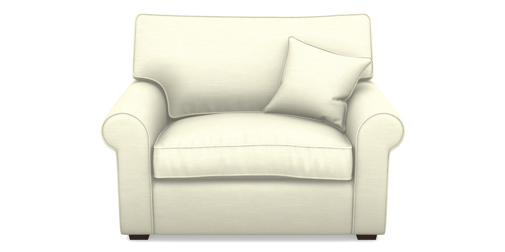 Product photograph of Upperton Snuggler In Basket Weave - Cream from Sofas and Stuff Limited