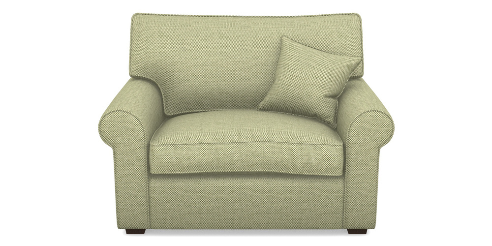 Product photograph of Upperton Snuggler In Basket Weave - Sage from Sofas and Stuff Limited