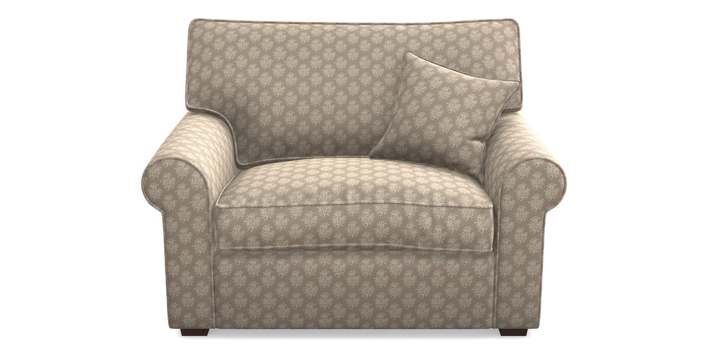 Product photograph of Upperton Snuggler In Cloth 21 - Coral 1 - Beech from Sofas and Stuff Limited