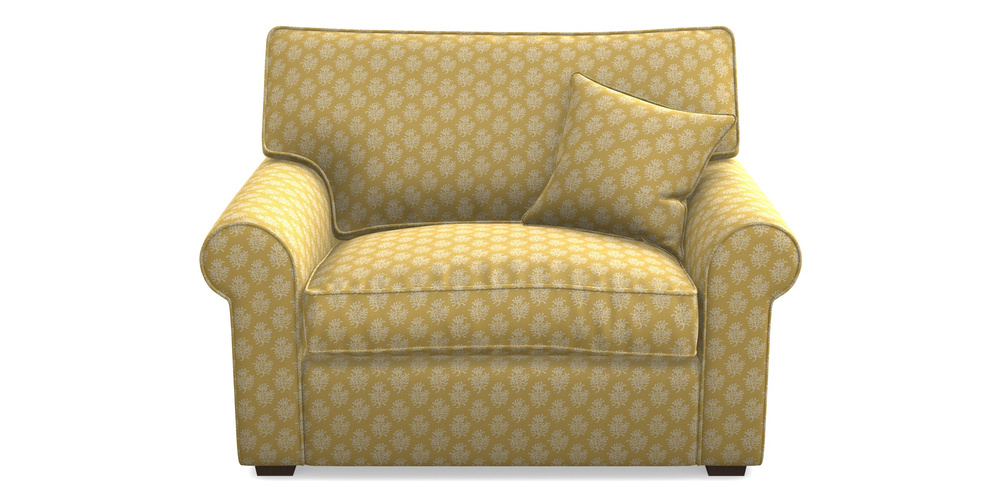 Product photograph of Upperton Snuggler In Cloth 21 - Coral 1 - Canary from Sofas and Stuff Limited