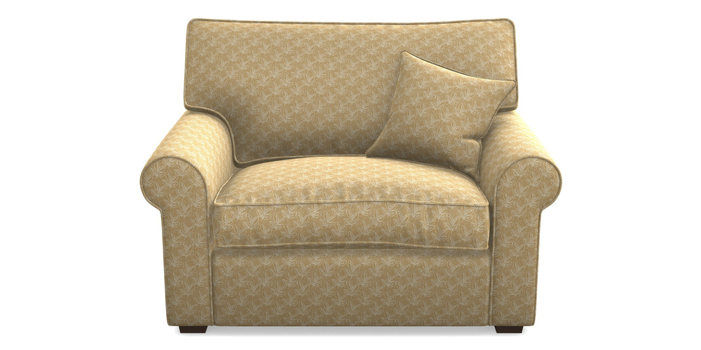 Product photograph of Upperton Snuggler In Cloth 21 - Decorative Leaf - Quince from Sofas and Stuff Limited