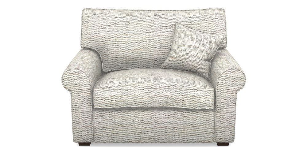 Product photograph of Upperton Snuggler In Chunky Herringbone - Chunky Herringbone Natural from Sofas and Stuff Limited