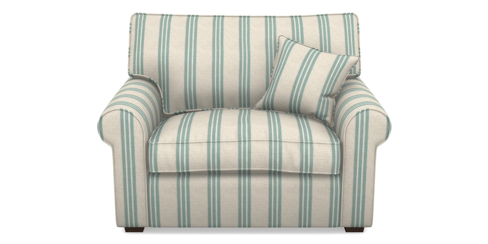 Product photograph of Upperton Snuggler In Cloth 18 Stripes - Bengal - Basil from Sofas and Stuff Limited