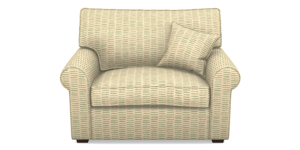 Product photograph of Upperton Snuggler In Cloth 18 - Daub - Fennel from Sofas and Stuff Limited