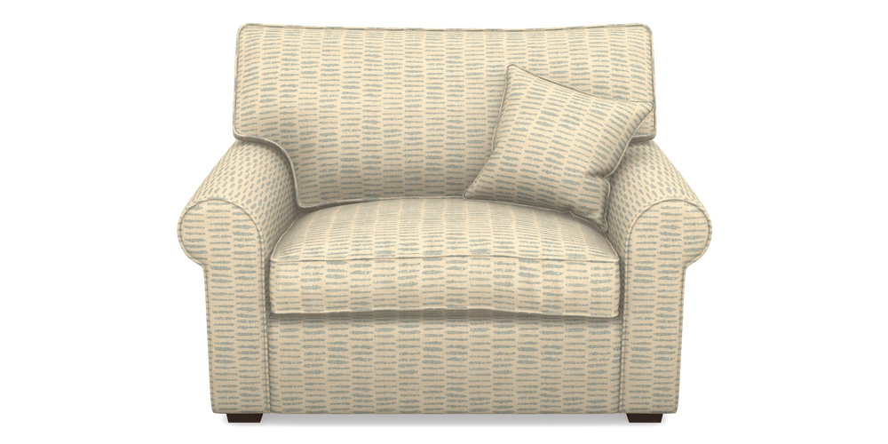 Product photograph of Upperton Snuggler In Cloth 18 - Daub - Monsoon from Sofas and Stuff Limited