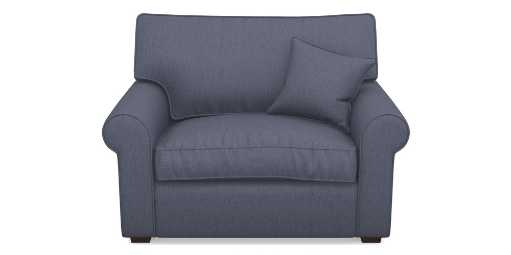 Product photograph of Upperton Snuggler In Clever Cotton Mix - Oxford Blue from Sofas and Stuff Limited