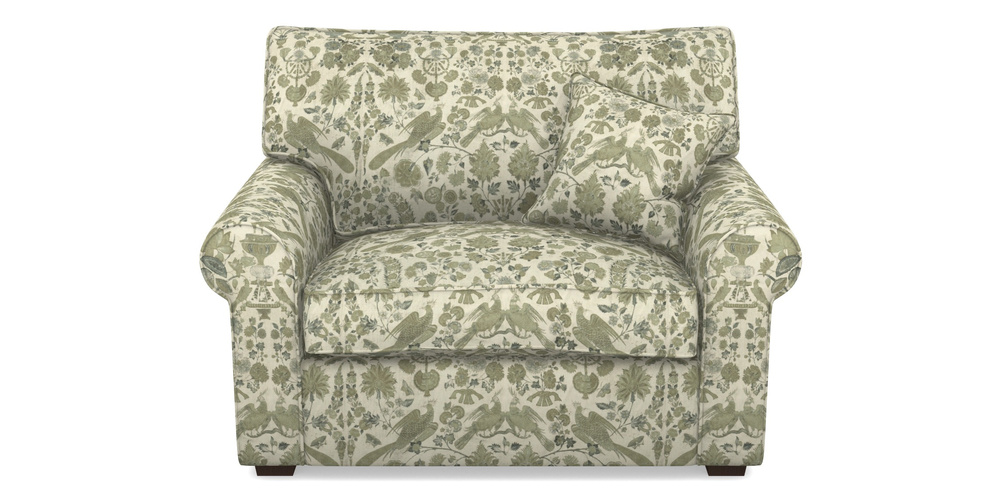 Product photograph of Upperton Snuggler In V A Brompton Collection - Coromandel - Basil from Sofas and Stuff Limited