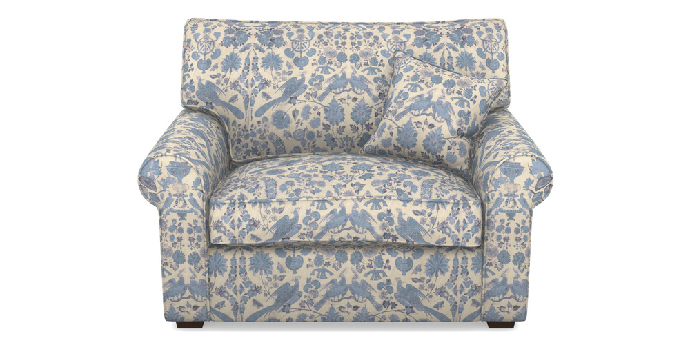 Product photograph of Upperton Snuggler In V A Brompton Collection - Coromandel - Morning Blue from Sofas and Stuff Limited