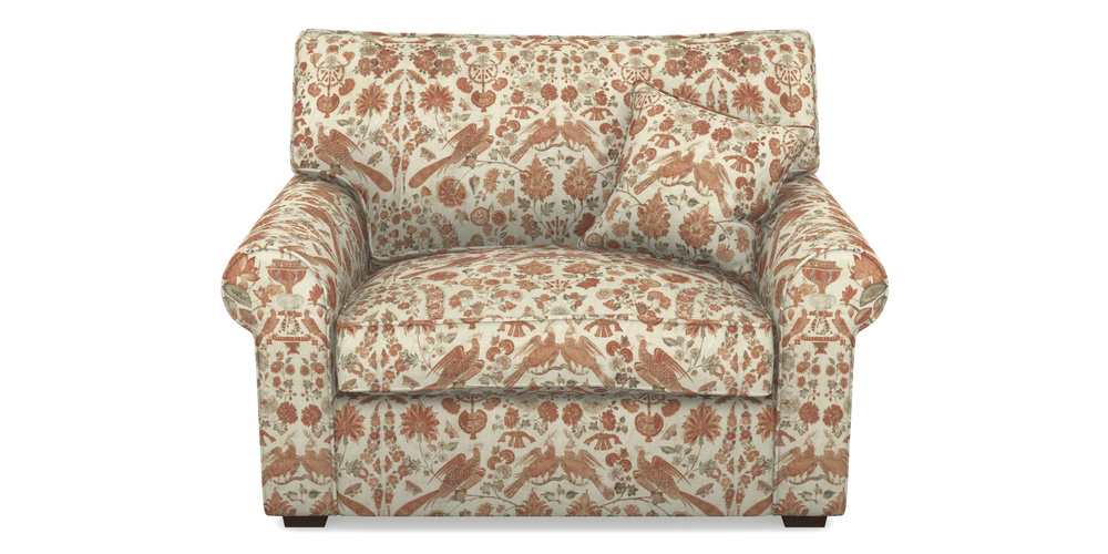 Product photograph of Upperton Snuggler In V A Brompton Collection - Coromandel - Terracotta from Sofas and Stuff Limited