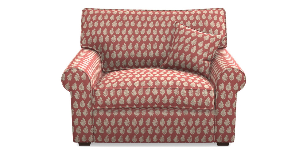 Product photograph of Upperton Snuggler In Cloth 21 - Oak Leaf - Ginger Snap from Sofas and Stuff Limited