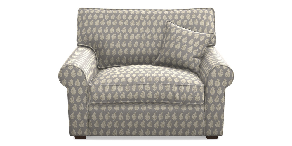 Product photograph of Upperton Snuggler In Cloth 21 - Oak Leaf - Magnesium from Sofas and Stuff Limited