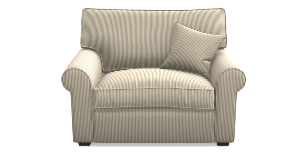 Product photograph of Upperton Snuggler In Cloth 21 - Simple Stripe - Beech from Sofas and Stuff Limited