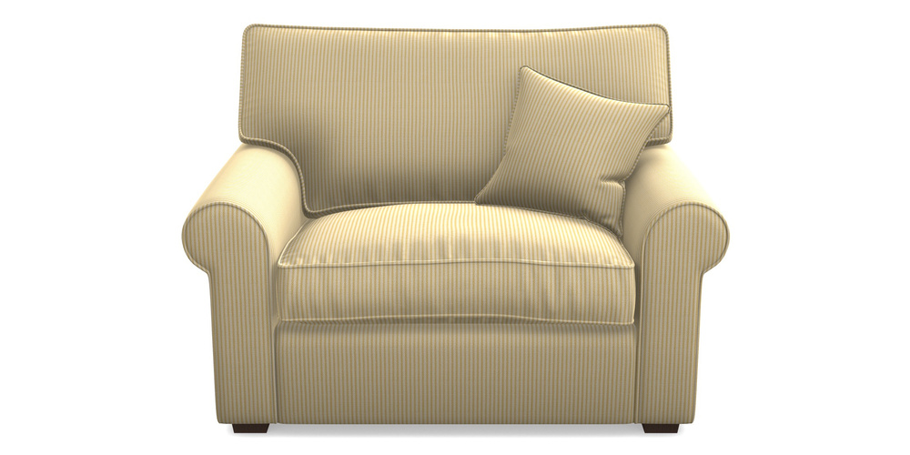 Product photograph of Upperton Snuggler In Cloth 21 - Simple Stripe - Canary from Sofas and Stuff Limited