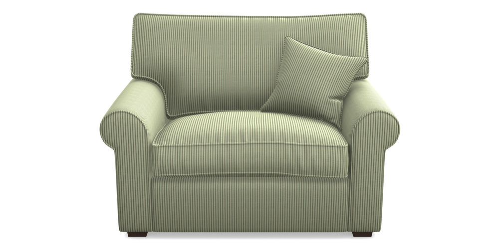 Product photograph of Upperton Snuggler In Cloth 21 - Simple Stripe - Forest from Sofas and Stuff Limited