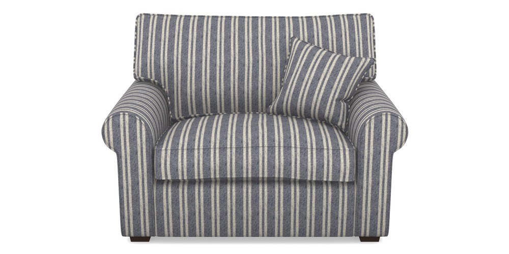 Product photograph of Upperton Snuggler In Cloth 22 - Barcode - Deep Water from Sofas and Stuff Limited