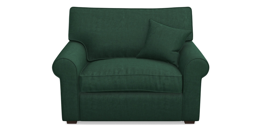 Product photograph of Upperton Snuggler In Clever Tough And Eco Velvet - Pine from Sofas and Stuff Limited