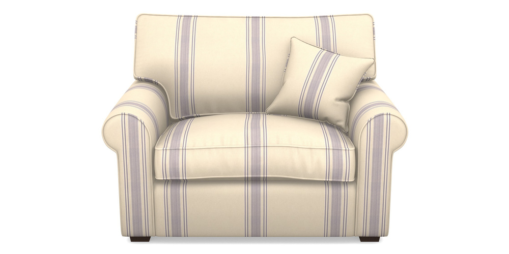 Product photograph of Upperton Snuggler In Cloth 22 - Racing Stripes Cheltenham - Blueberry from Sofas and Stuff Limited