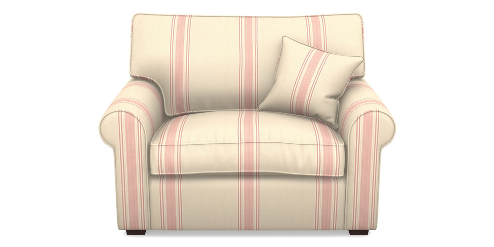 Product photograph of Upperton Snuggler In Cloth 22 - Racing Stripes Cheltenham - Cherry from Sofas and Stuff Limited