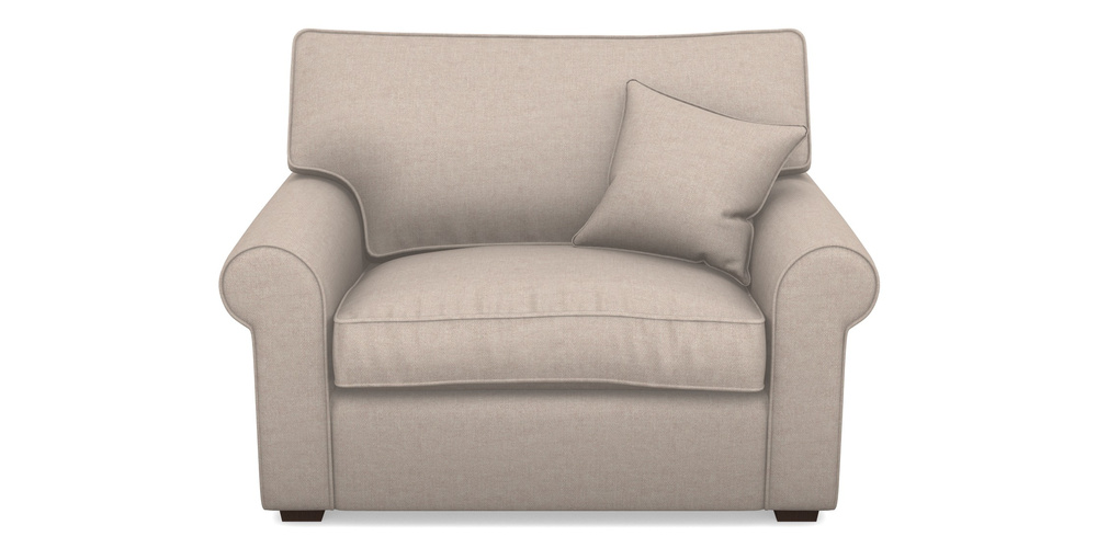 Product photograph of Upperton Snuggler In Easy Clean Plain - Cream from Sofas and Stuff Limited