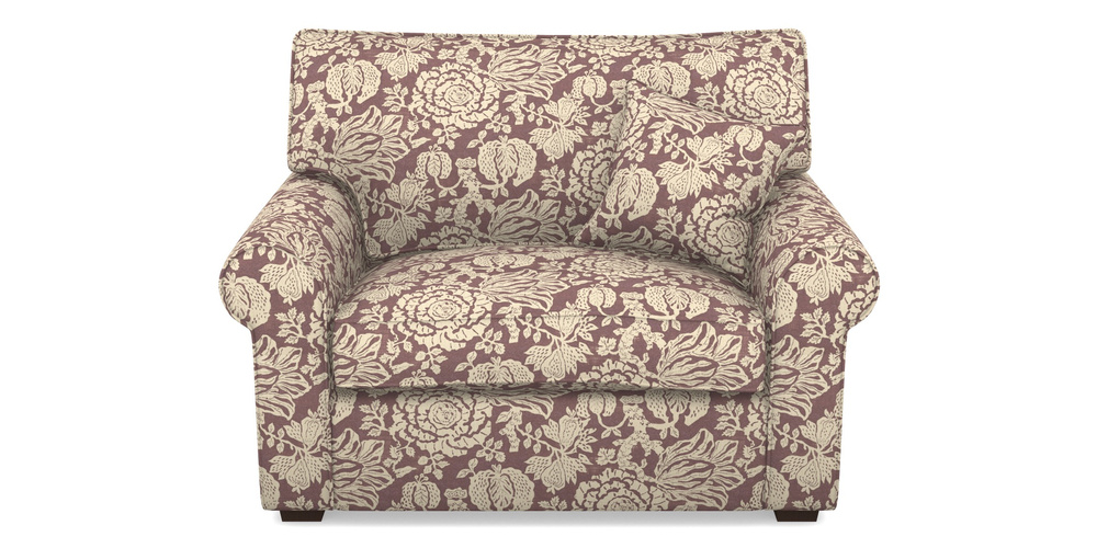 Product photograph of Upperton Snuggler In V A Brompton Collection - Flowering Kale - Cacao from Sofas and Stuff Limited