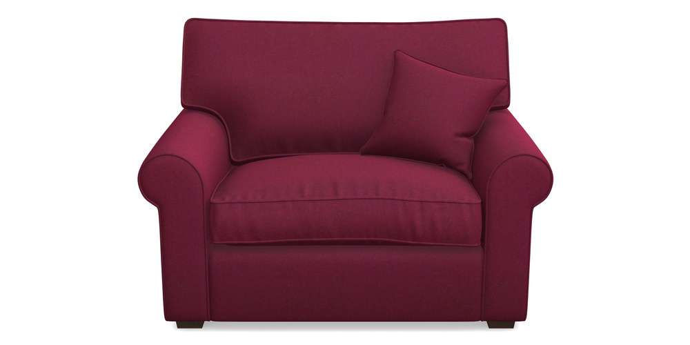 Product photograph of Upperton Snuggler In House Velvet - Claret from Sofas and Stuff Limited