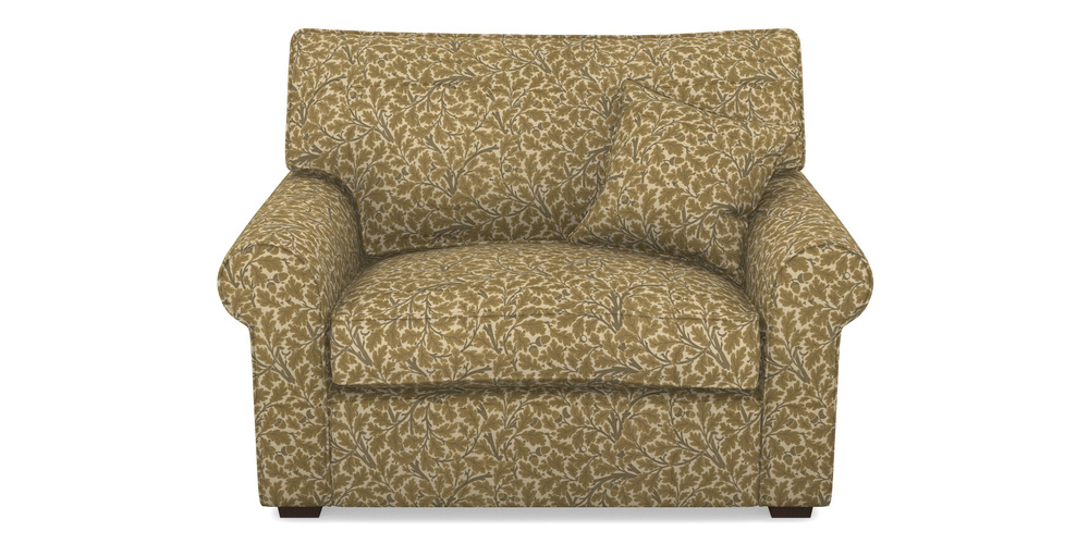 Product photograph of Upperton Snuggler In V A Drawn From Nature Collection - Oak Tree - Gold from Sofas and Stuff Limited