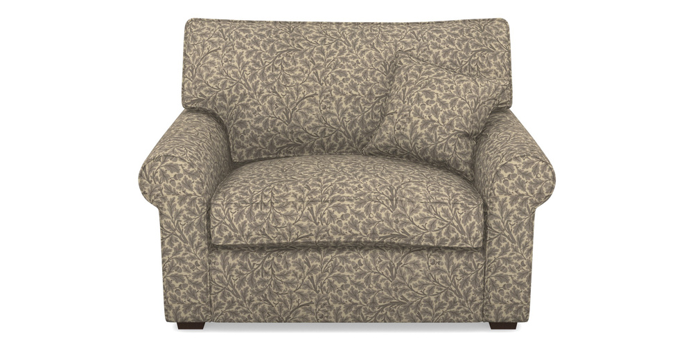 Product photograph of Upperton Snuggler In V A Drawn From Nature Collection - Oak Tree - Grey from Sofas and Stuff Limited