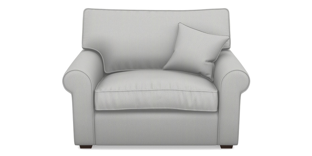 Product photograph of Upperton Snuggler In Two Tone Plain - Grey from Sofas and Stuff Limited