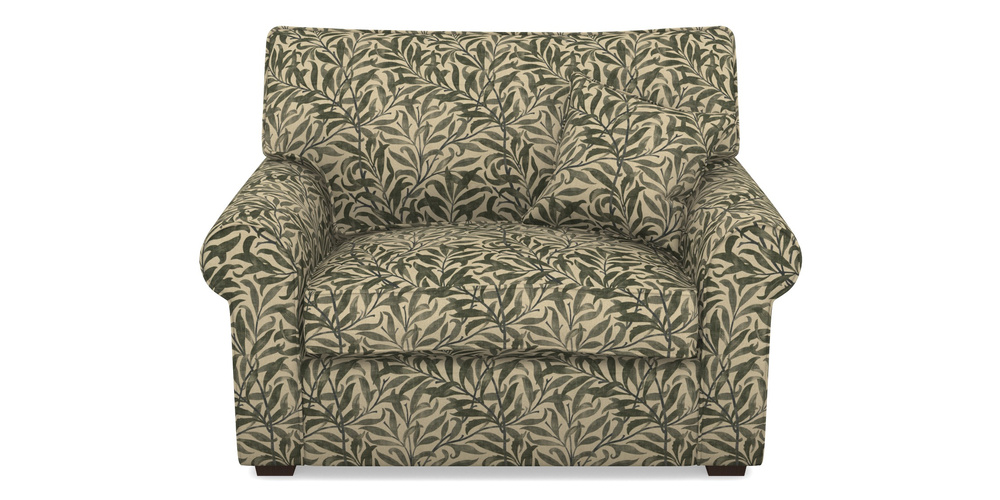 Product photograph of Upperton Snuggler In V A Drawn From Nature - Willow Bough Large - Dark Green from Sofas and Stuff Limited