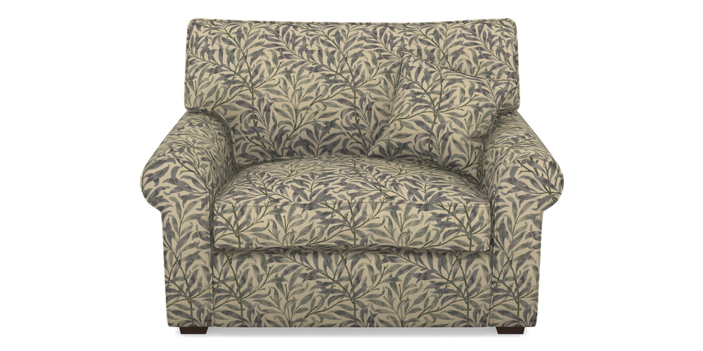 Product photograph of Upperton Snuggler In V A Drawn From Nature - Willow Bough Large - Duck Egg from Sofas and Stuff Limited