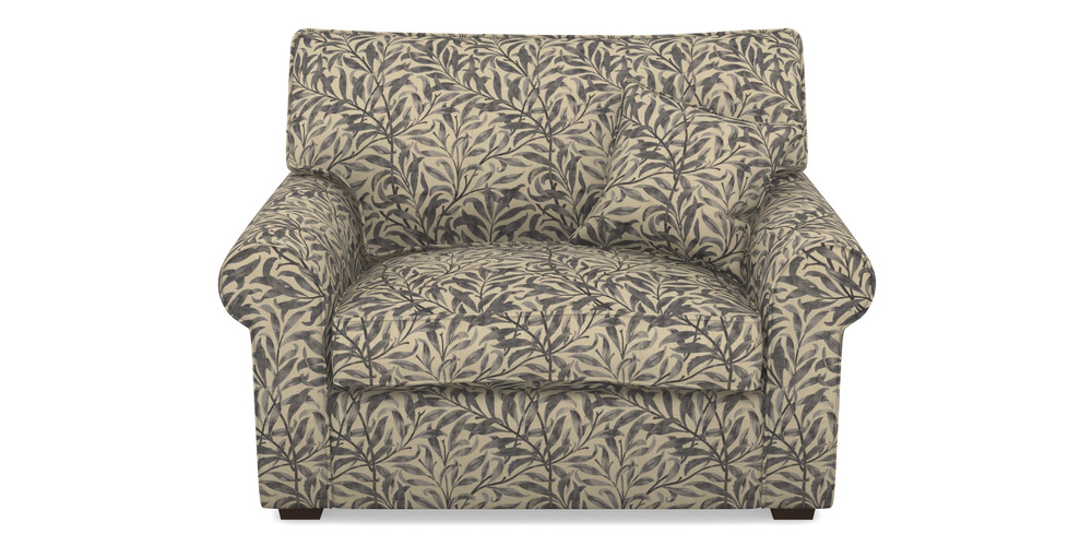 Product photograph of Upperton Snuggler In V A Drawn From Nature - Willow Bough Large - Navy from Sofas and Stuff Limited