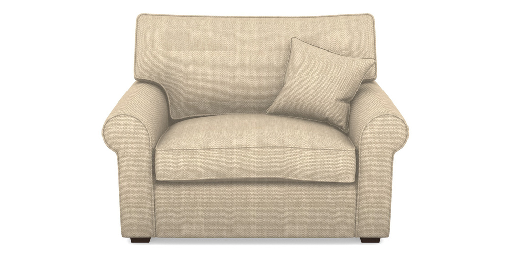 Product photograph of Upperton Snuggler In Cloth 22 Weaves - White Sands Linen - Chalk from Sofas and Stuff Limited