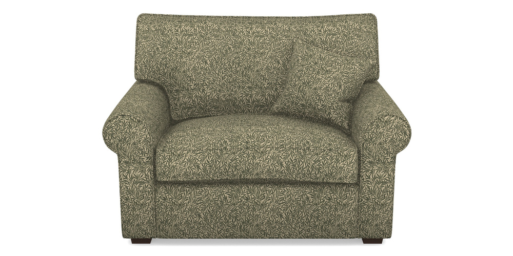 Product photograph of Upperton Snuggler In V A Drawn From Nature Collection - Willow - Dark Green from Sofas and Stuff Limited