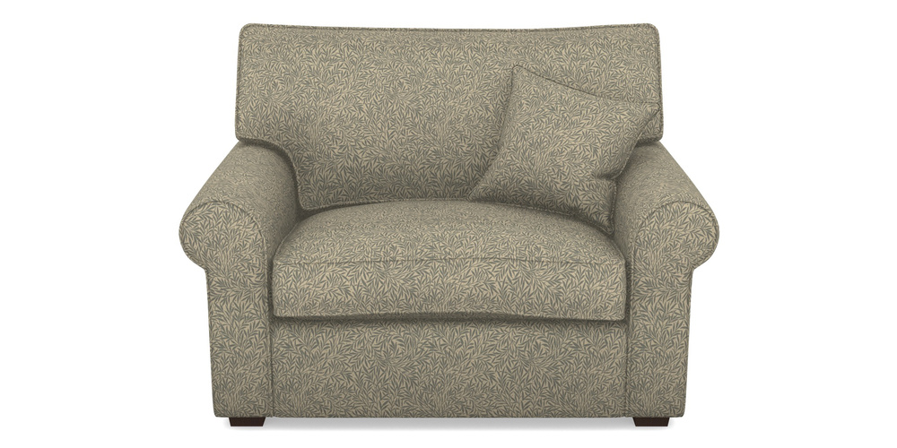 Product photograph of Upperton Snuggler In V A Drawn From Nature Collection - Willow - Duck Egg from Sofas and Stuff Limited