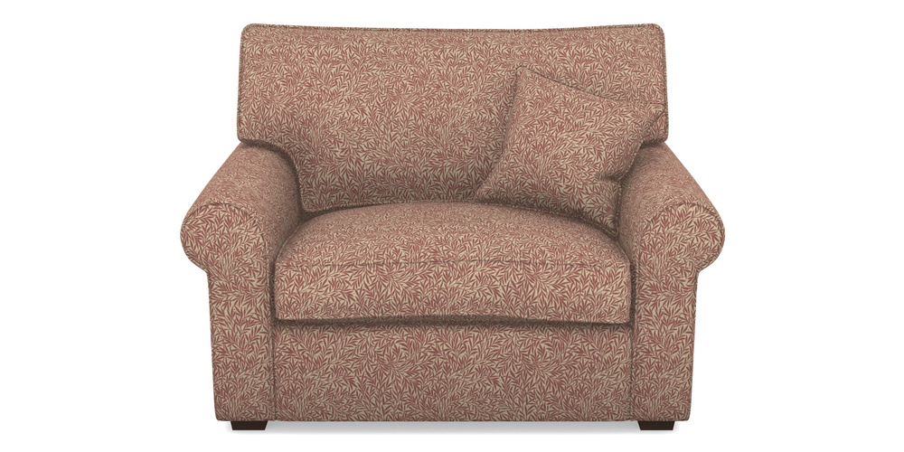 Product photograph of Upperton Snuggler In V A Drawn From Nature Collection - Willow - Red from Sofas and Stuff Limited