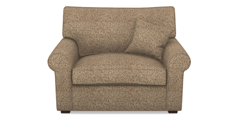 Product photograph of Upperton Snuggler In V A Drawn From Nature Collection - Willow - Terracotta from Sofas and Stuff Limited