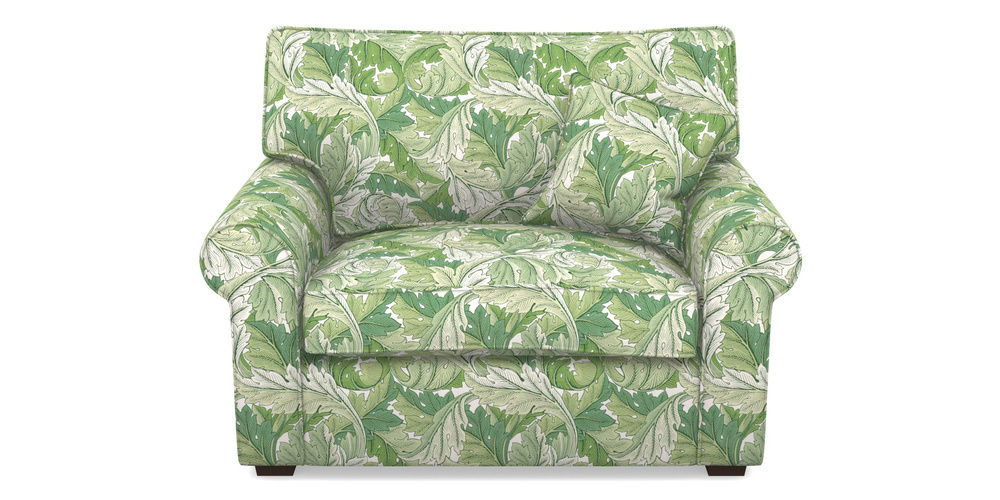 Product photograph of Upperton Snuggler In William Morris Collection - Acanthus - Leaf Green from Sofas and Stuff Limited