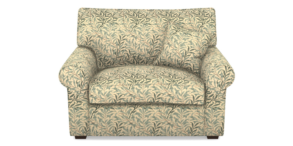 Product photograph of Upperton Snuggler In William Morris Collection - Willow Boughs - Cream Pale Green from Sofas and Stuff Limited