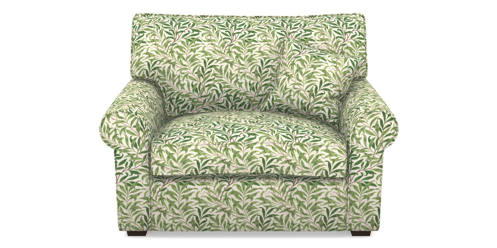 Product photograph of Upperton Snuggler In William Morris Collection - Willow Boughs - Leaf Green from Sofas and Stuff Limited