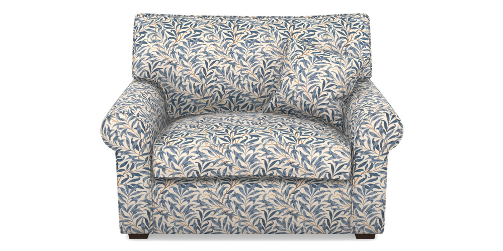 Product photograph of Upperton Snuggler In William Morris Collection - Willow Boughs - Woad from Sofas and Stuff Limited