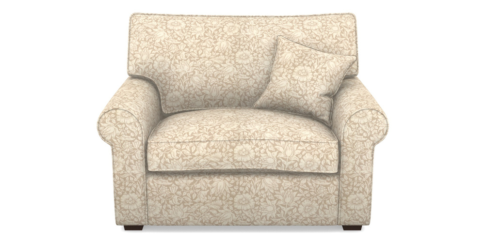 Product photograph of Upperton Snuggler In William Morris Collection - Mallow - Linen from Sofas and Stuff Limited