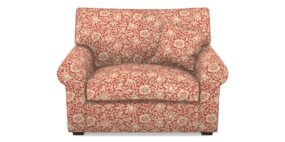 Product photograph of Upperton Snuggler In William Morris Collection - Mallow - Madder from Sofas and Stuff Limited