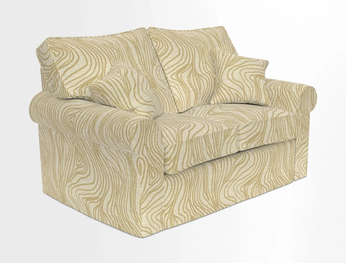 Upperton 2.5 Seater Sofa in Two Tone Plain Biscuit