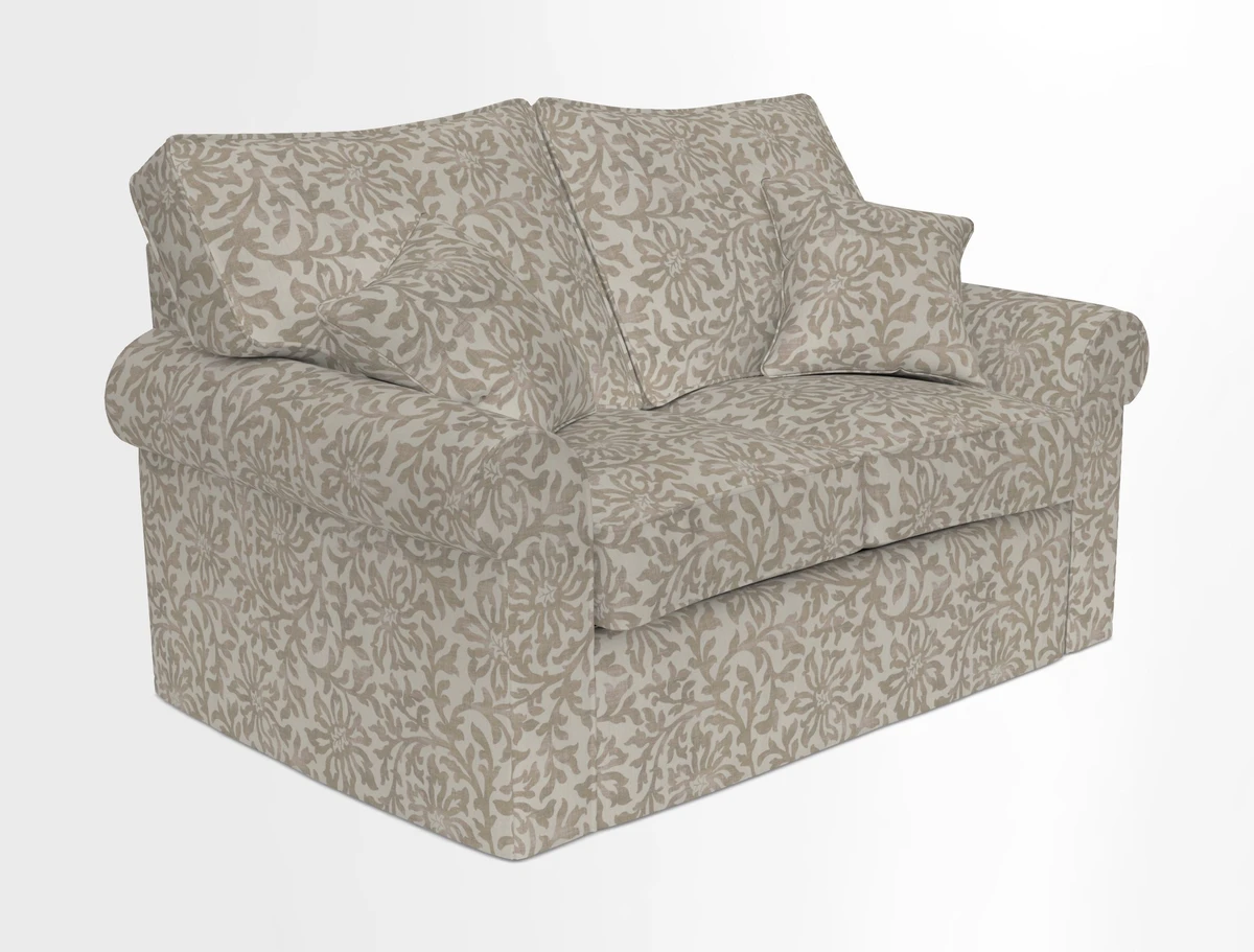 Upperton 2.5 Seater Sofa in Two Tone Plain Biscuit