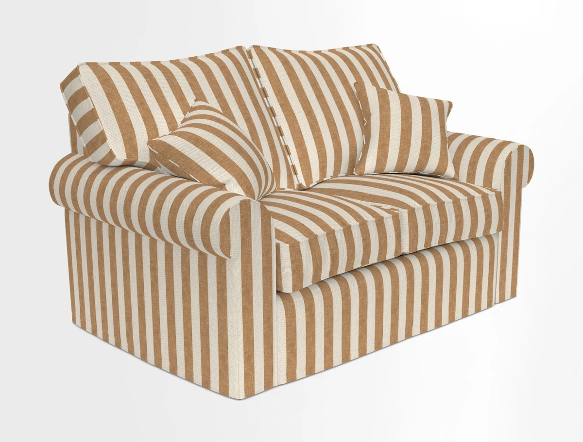 Upperton 2.5 Seater Sofa in Two Tone Plain Biscuit